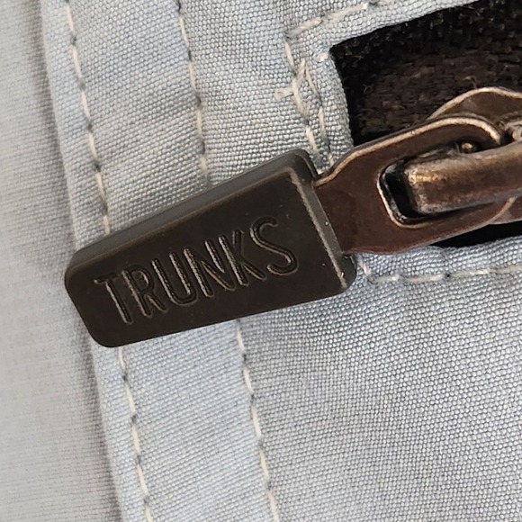 Trunks Shorts Mens Light Blue Cargo Size36 Zip Pocket  Closure Light Breathable - Picture 6 of 7